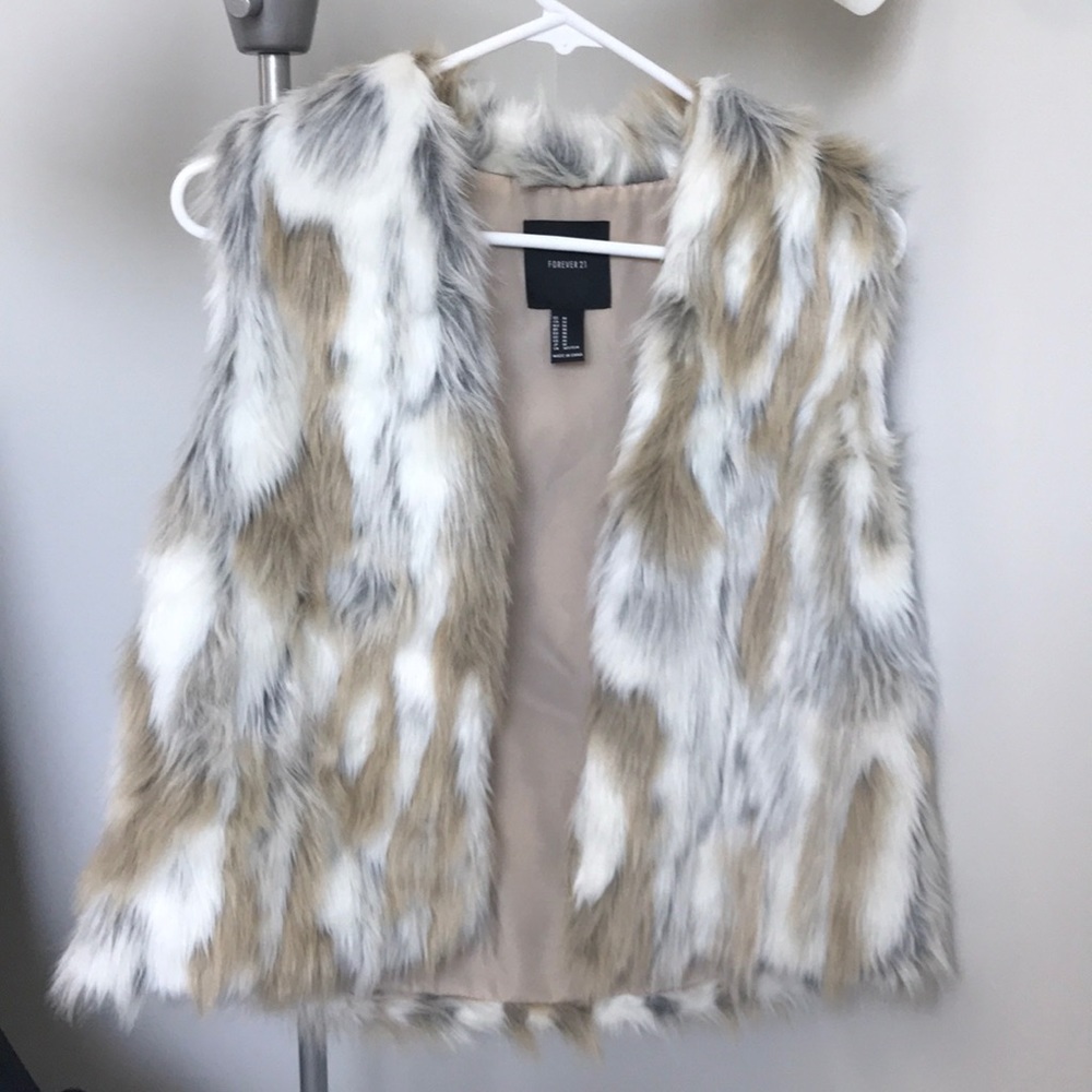 Faux Fur Multicolor Vest
